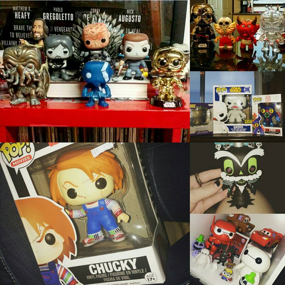 This is just some of McMullin's pop vinyl collection. Credit: Samantha McMullin